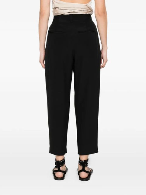 ISABEL MARANT Janice pleated trousers - Black