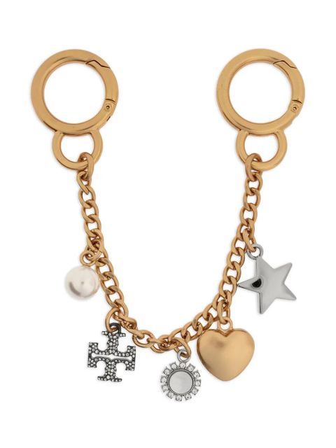Tory Burch charm-detail keyring - Gold - zdjęcie produktu nr 1