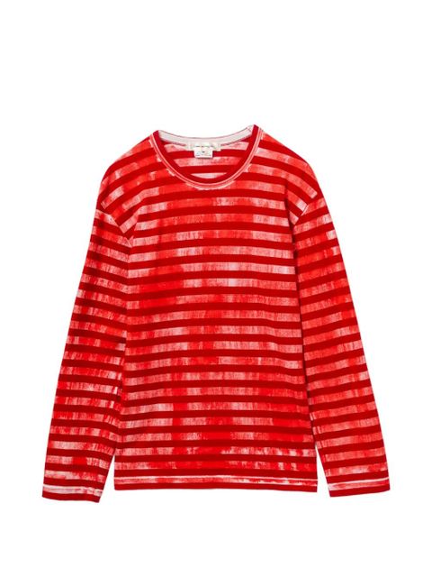 Comme Des Garçons striped T-shirt - Red - zdjęcie produktu nr 1