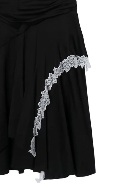 3.1 Phillip Lim lace-trim panelled midi dress - Black - zdjęcie produktu nr 2