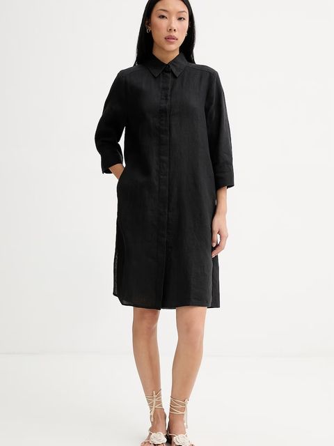 Marc O'Polo sukienka koszulowa lniana - zdjęcie produktu nr 1