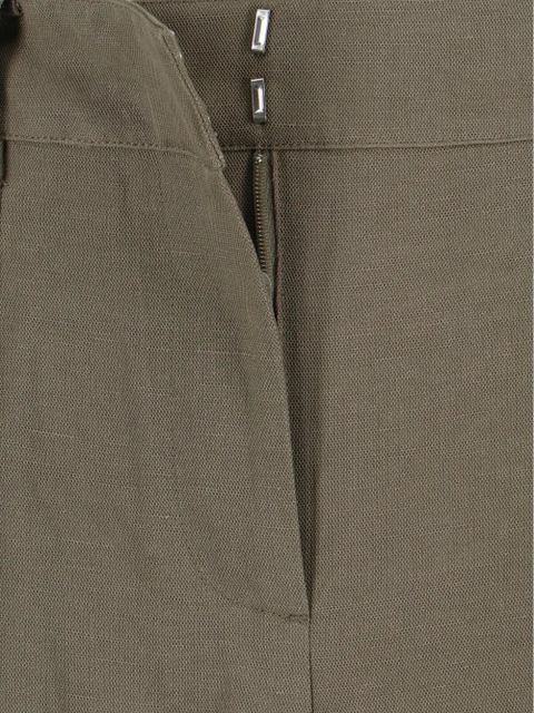 The Frankie Shop Bilbao pleated bermuda shorts - Green