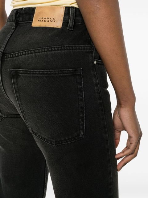 ISABEL MARANT Jemina raw-edge jeans - Black