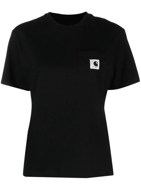 Carhartt WIP S/S Pocket organic-cotton T-Shirt - Black - zdjęcie produktu nr 1