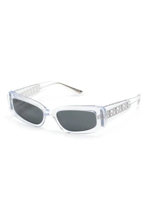 Dolce & Gabbana Eyewear DNA rectangle-frame sunglasses - White - zdjęcie produktu nr 2