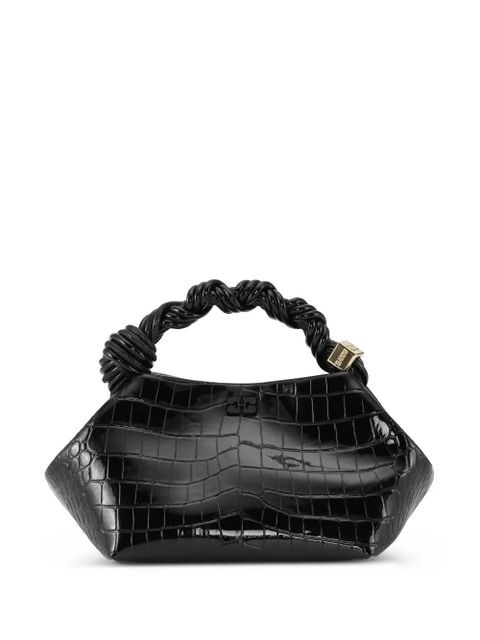 GANNI small Bou crocodile-effect cross body bag - Black - zdjęcie produktu nr 1