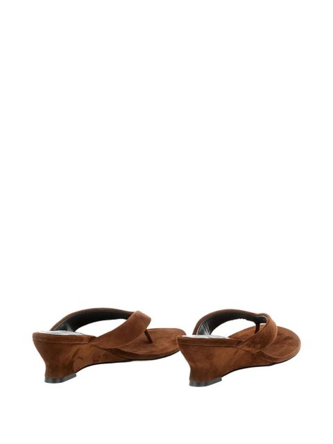 Le Monde Beryl thong-strap wedge sandals - Brown