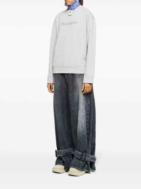 JW Anderson logo-embroidered sweatshirt - Grey - zdjęcie produktu nr 2