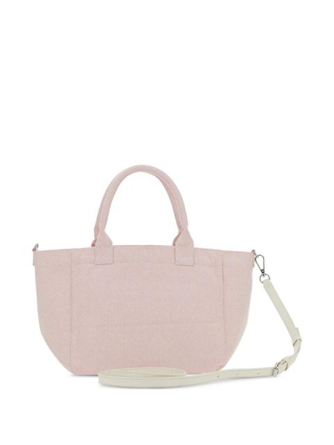 GANNI Raspberry printed tote bag - Pink