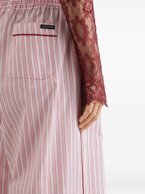 Dolce & Gabbana striped drawstring trousers - Pink