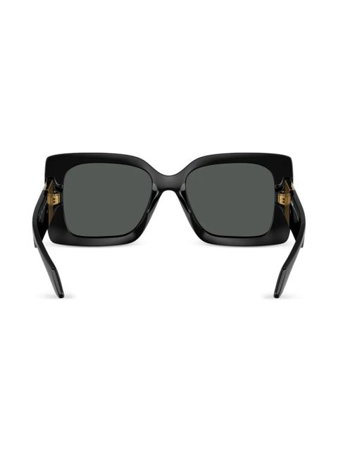 Versace Eyewear Medusa-plaque oversized-frame sunglasses - Black