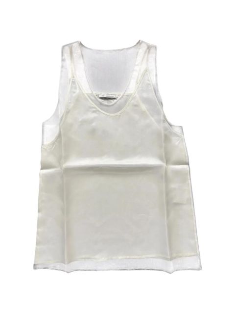 AMI Paris layered silk top - White - zdjęcie produktu nr 1