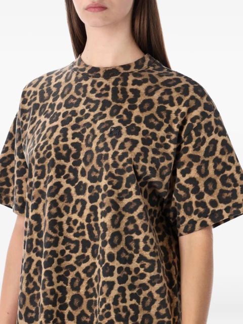 ANINE BING Beth leopard-print mini dress - Brown