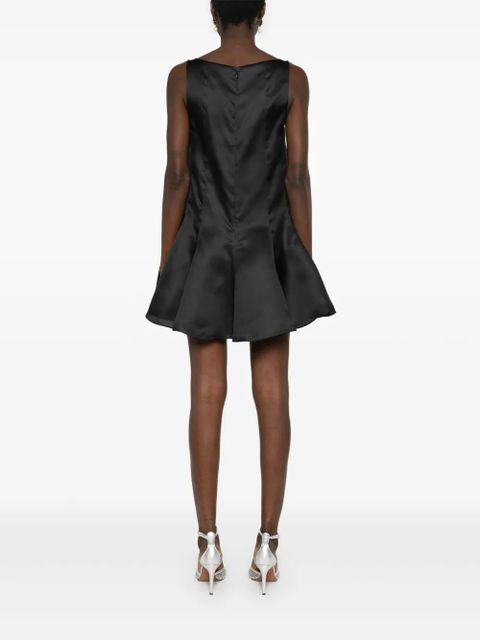 KHAITE The Mags silk short dress - Black