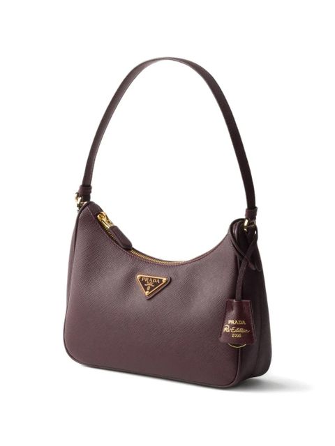 Prada Re-Edition leather shoulder bag - Red - zdjęcie produktu nr 2