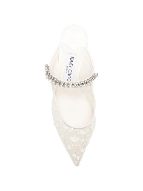 Jimmy Choo Bing heeled mules - White