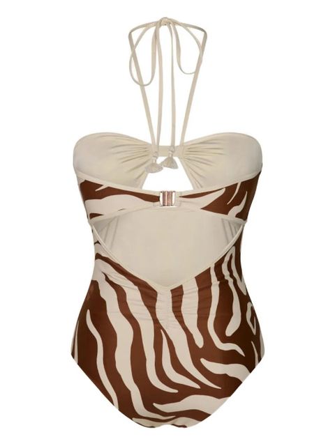 Johanna Ortiz Sea Salt printed swimsuit - Brown