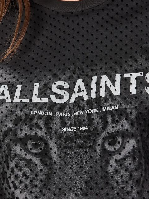 AllSaints t-shirt ROAR damski kolor czarny W075JD