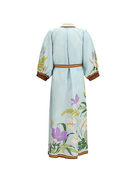 ALEMAIS floral-print midi dress - Blue - zdjęcie produktu nr 2