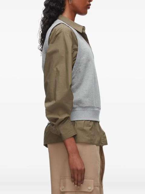 3.1 Phillip Lim V-neck sleeveless layered vest - Grey