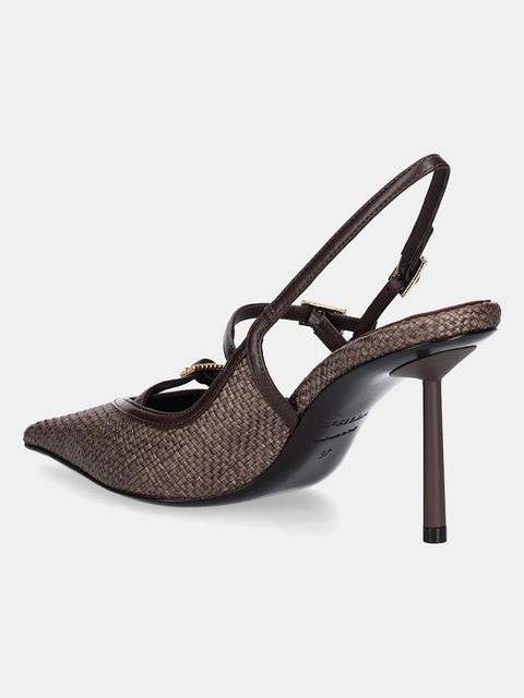 Le Silla szpilki Chanel Morgana kolor brązowy 4213D080BXPPPAN748