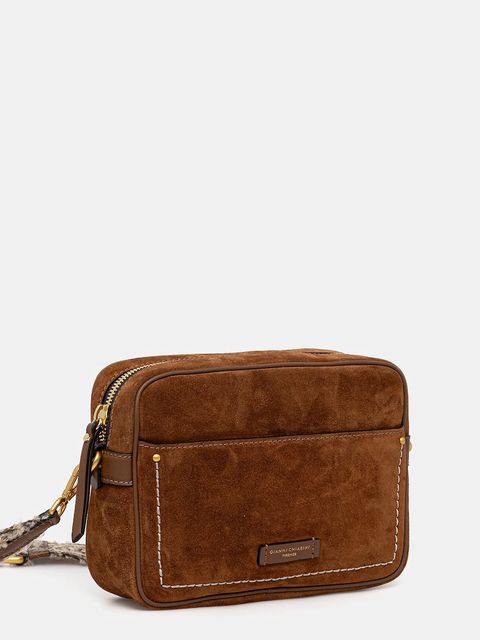 Gianni Chiarini torebka zamszowa NINA kolor brązowy BS.12060.CM - zdjęcie produktu nr 2