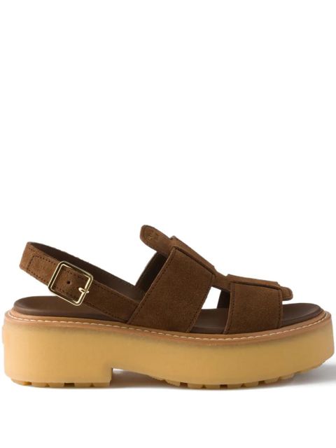 Prada suede sandals - Brown - zdjęcie produktu nr 1