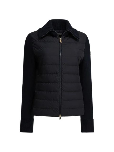 Moncler ribbed panelled jacket - Blue - zdjęcie produktu nr 1