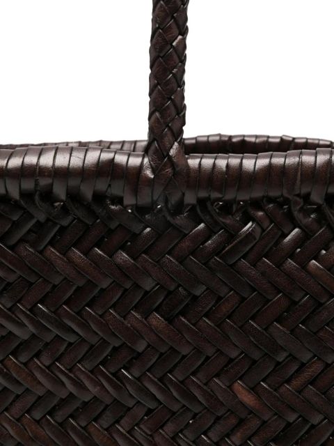 DRAGON DIFFUSION braided-handle shoulder bag - Brown