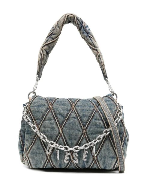 Diesel small Charm-D shoulder bag - Blue - zdjęcie produktu nr 1