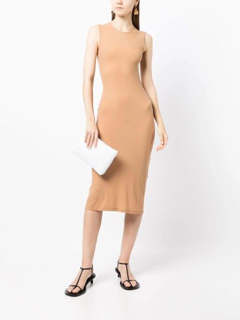 Jil Sander round neck sleeveless maxi dress - Neutrals - zdjęcie produktu nr 2