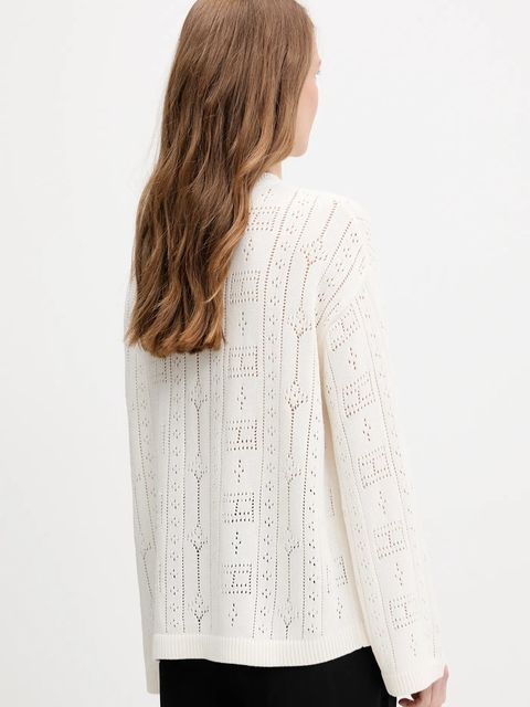 Tommy Hilfiger sweter damski kolor beżowy lekki WW0WW45910