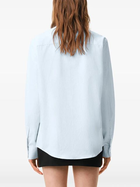 AMI Paris Ami De Coeur button-down cotton shirt - Blue