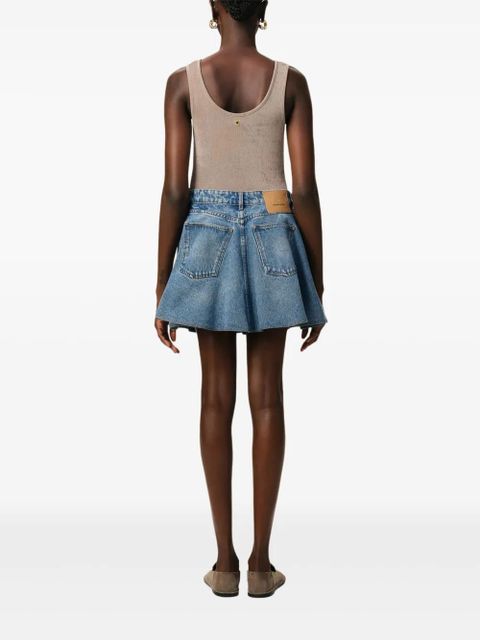 AMI Paris flared miniskirt - Blue