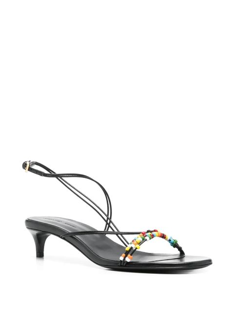 KHAITE 35mm Loop sandals - Black