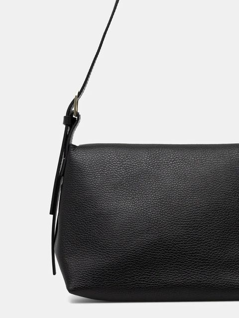 Patrizia Pepe torebka skórzana kolor czarny 8B0256 L148