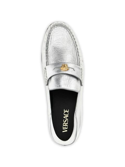 Versace La Medusa loafers - Silver