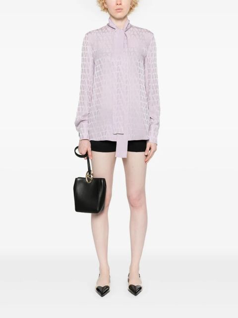 Valentino Garavani Toile-Iconographe-jacquard shirt - Purple