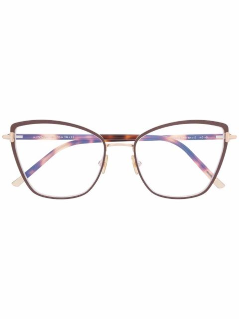 TOM FORD Eyewear tortoiseshell cat-eye glasses - Brown - zdjęcie produktu nr 1