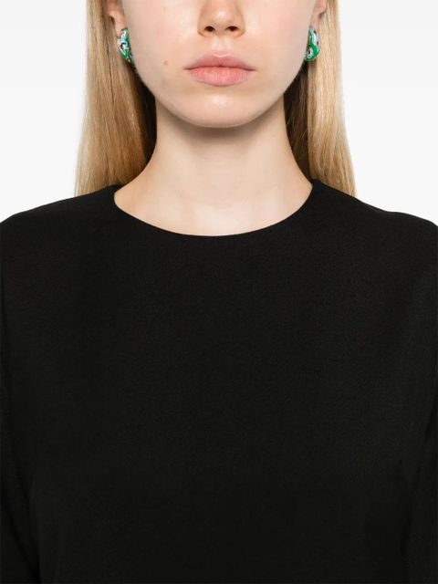 AMI Paris long-sleeve mini dress - Black