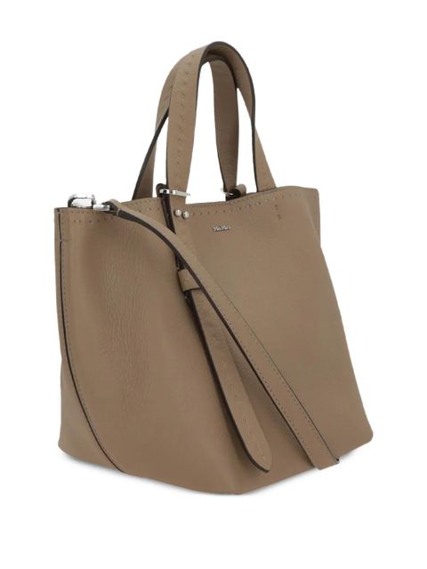 Max Mara extra-small Archetipo leather tote bag - Brown