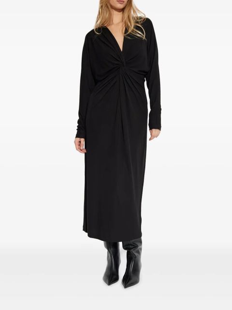 ANINE BING Mathilde long-sleeve midi dress - Black - zdjęcie produktu nr 2