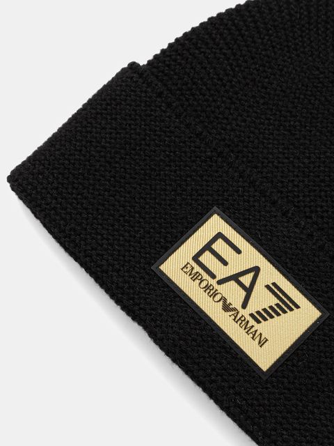 EA7 Emporio Armani czapka z dodatkiem wełny kolor czarny AF18021.7X000247