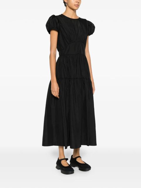 Cecilie Bahnsen tiered puff-sleeve dress - Black