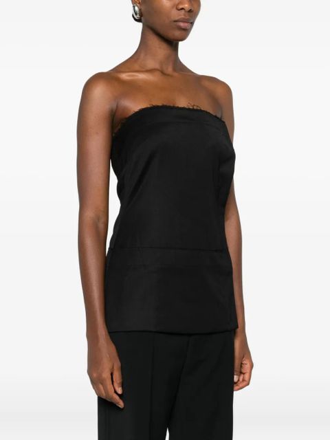 ENTIRE STUDIOS asymmetrical tube top - Black - zdjęcie produktu nr 2