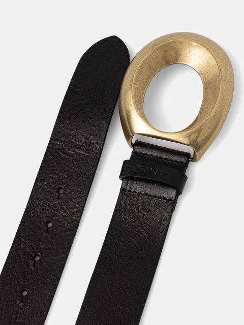 Twinset pasek skórzany damski kolor czarny 252TS5BBB - zdjęcie produktu nr 2