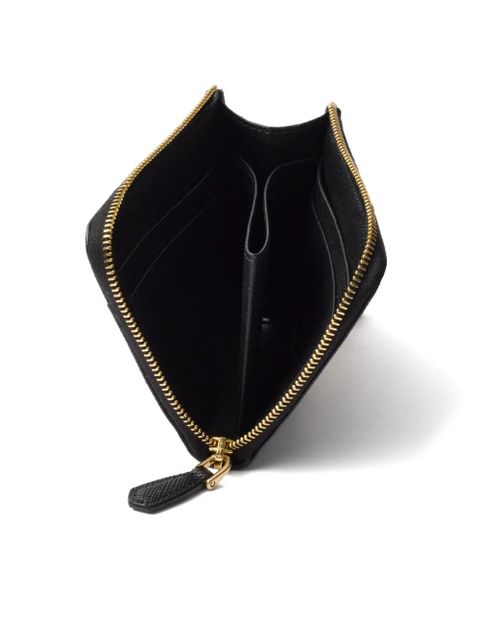 Prada small Saffiano wallet - Black