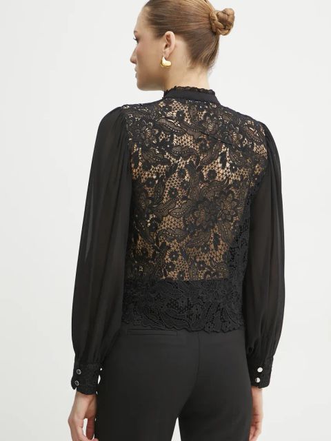 Morgan koszula CISLO damska kolor czarny regular CISLO