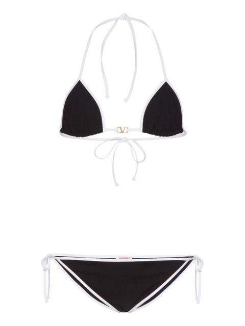Valentino Garavani VLogo Signature halterneck bikini - Black - zdjęcie produktu nr 1