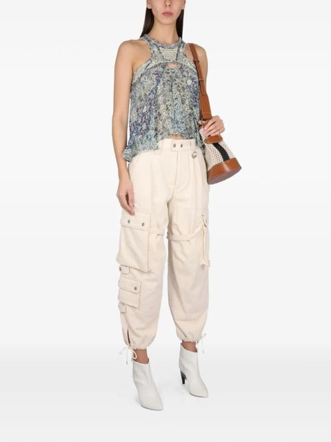 ISABEL MARANT embellished floral top - Blue - zdjęcie produktu nr 2